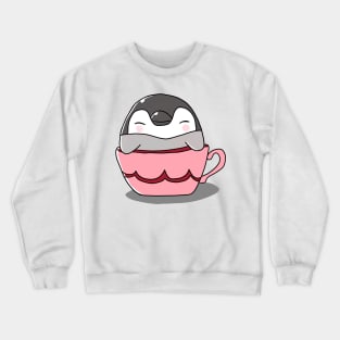 Penguin in a cup cute Crewneck Sweatshirt
